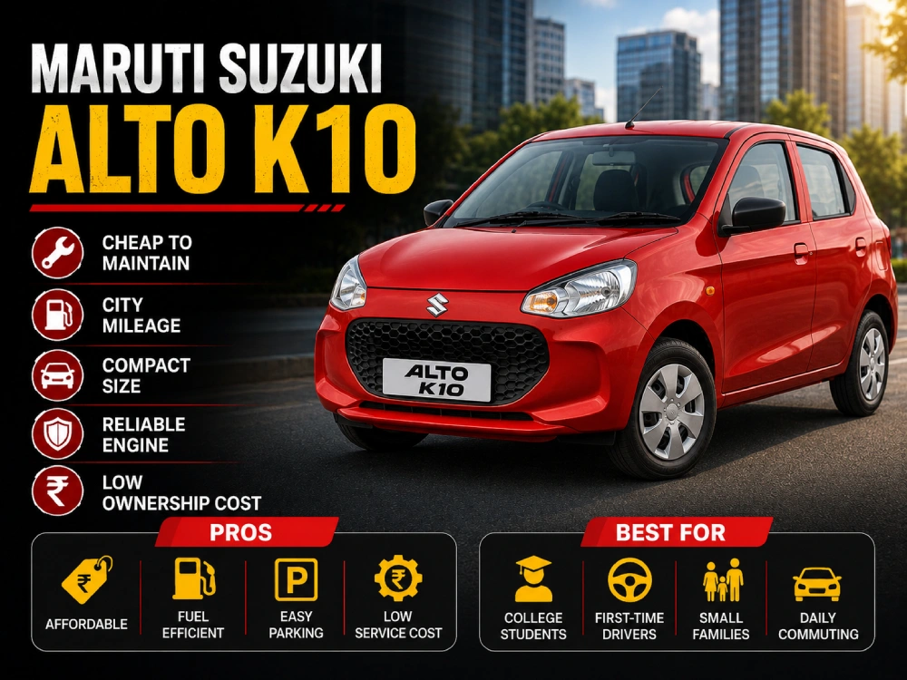 Maruti Suzuki Alto K10 Pros and cons