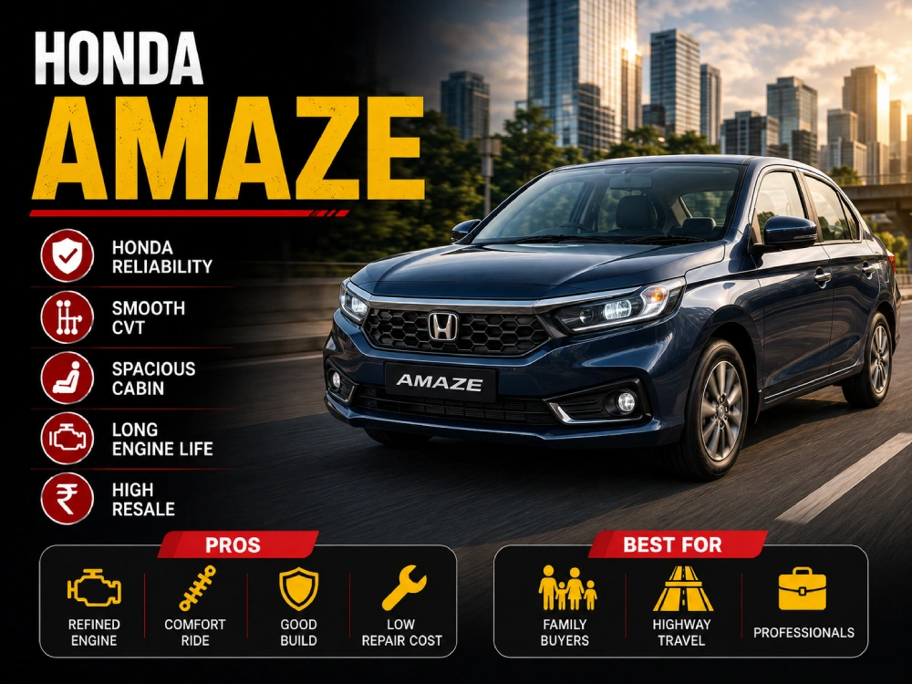 Honda Amaze Pros and cons