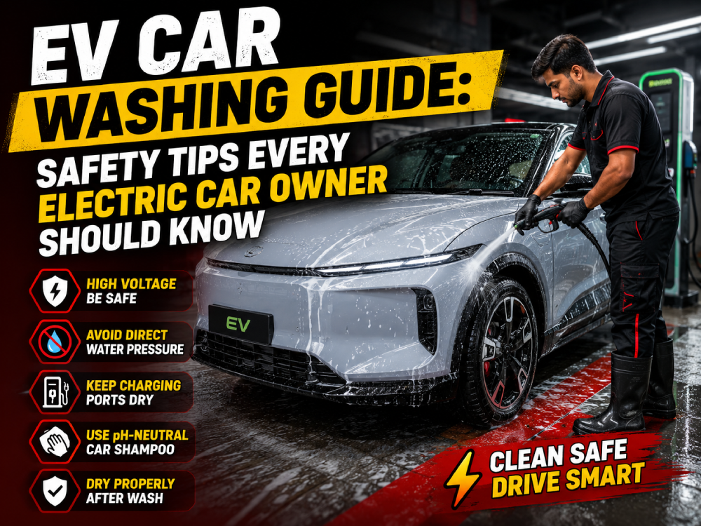 electric vehicle car washing safety tips guide