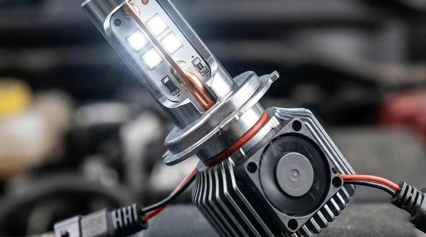modern LED headlight bulb assembly