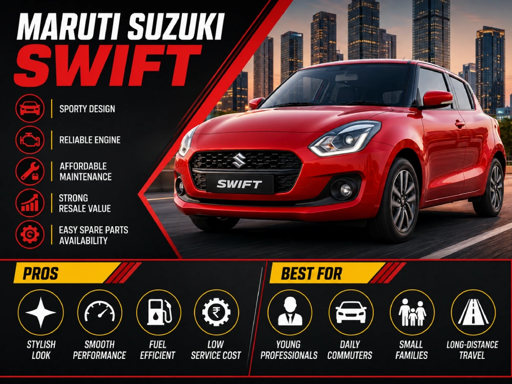 Maruti Suzuki Swift Pros and cons