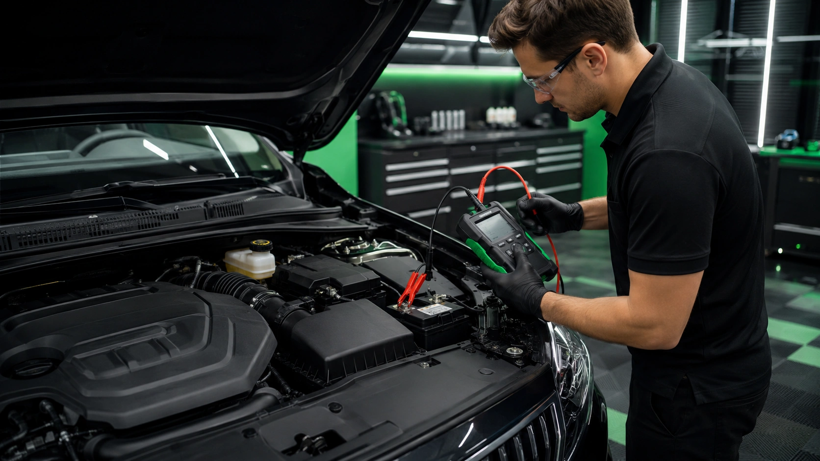 battery health test using digital analyzer