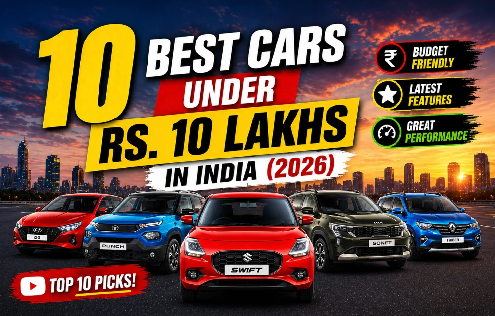 10 Best Cars Under Rs. 10 Lakhs in India (2026)
