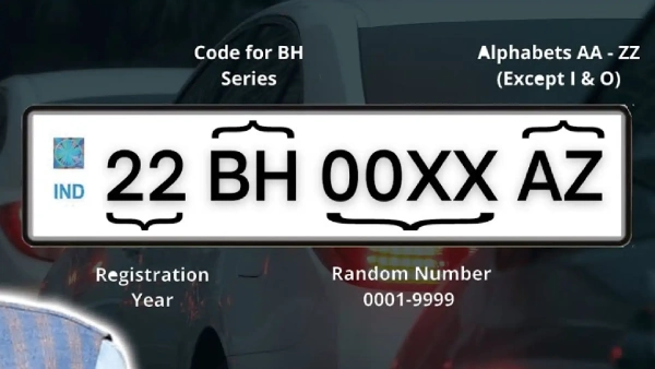 BH Series Number Plate