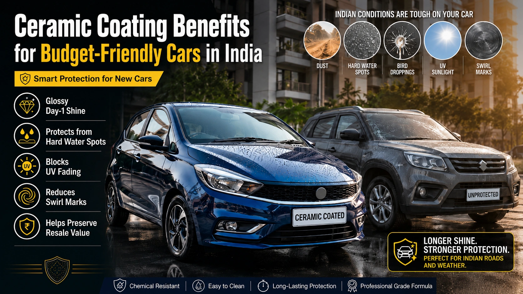ceramic coating benefits for budget friendly cars india