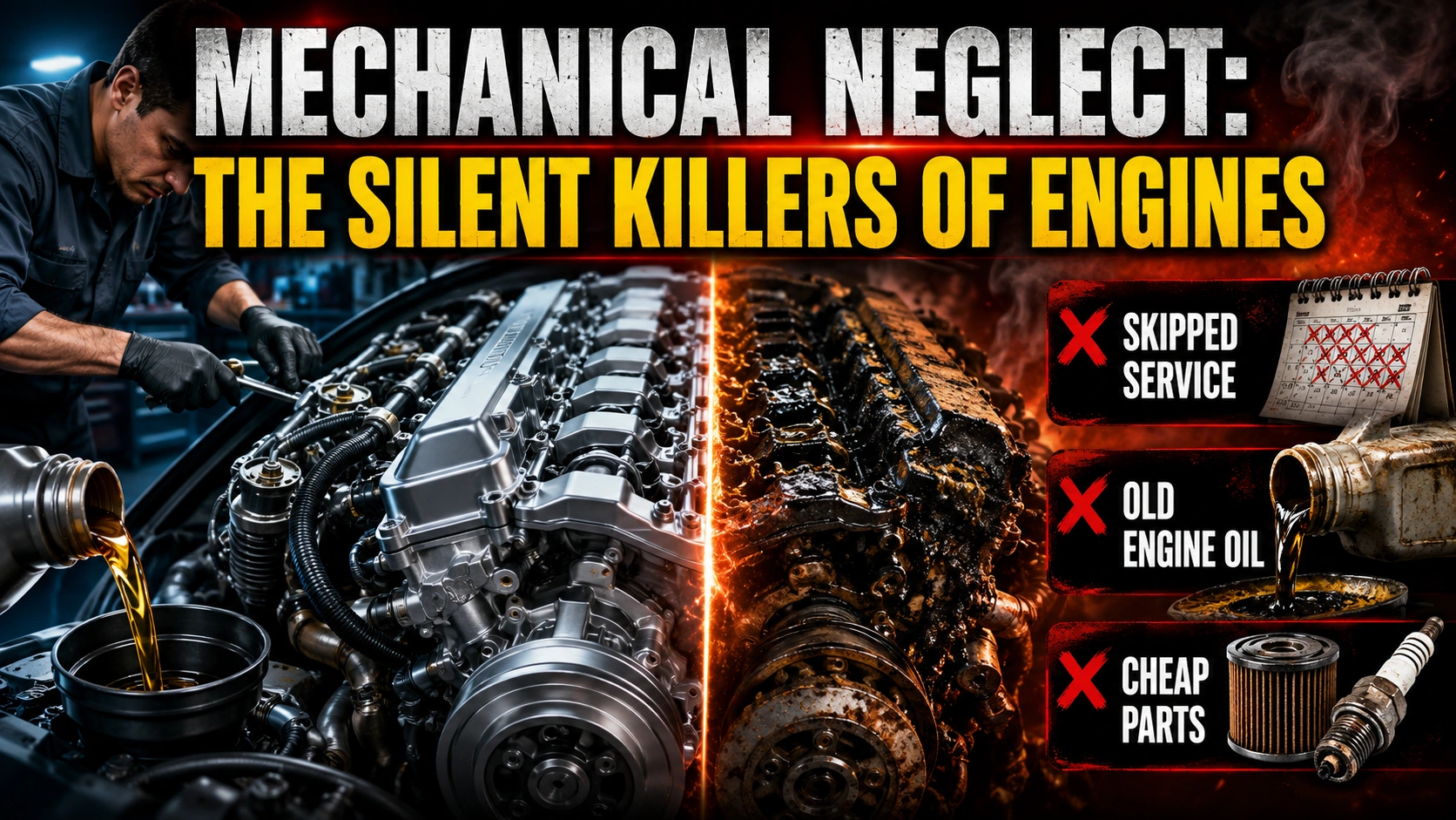 Engine Oil Change and Car Servicing