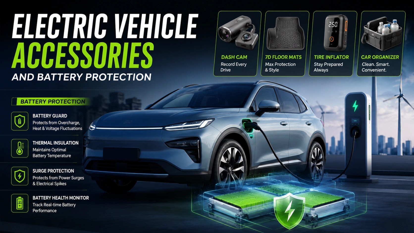 Electric Vehicle Accessories and Battery Protection