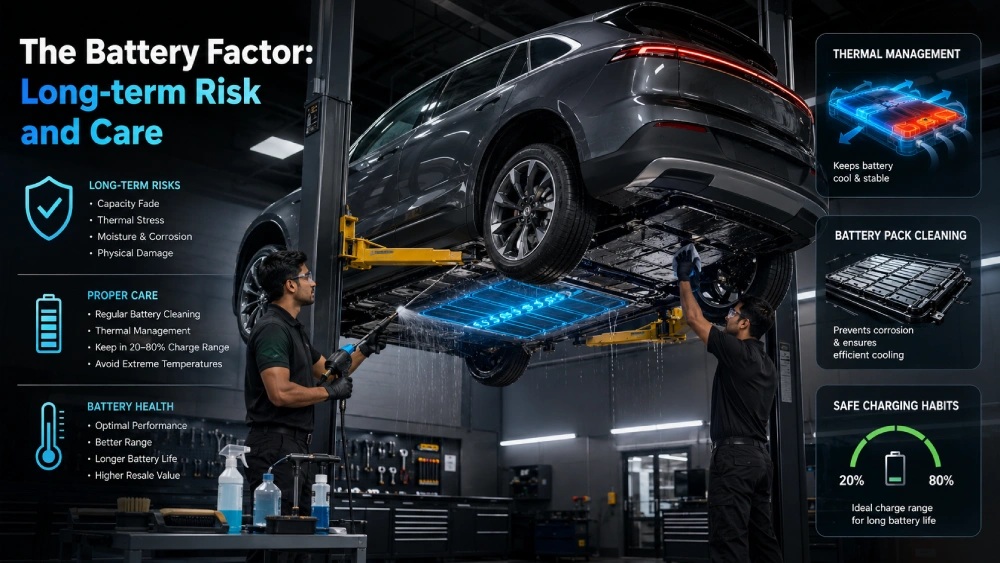 EV Battery Care and Underbody Cleaning