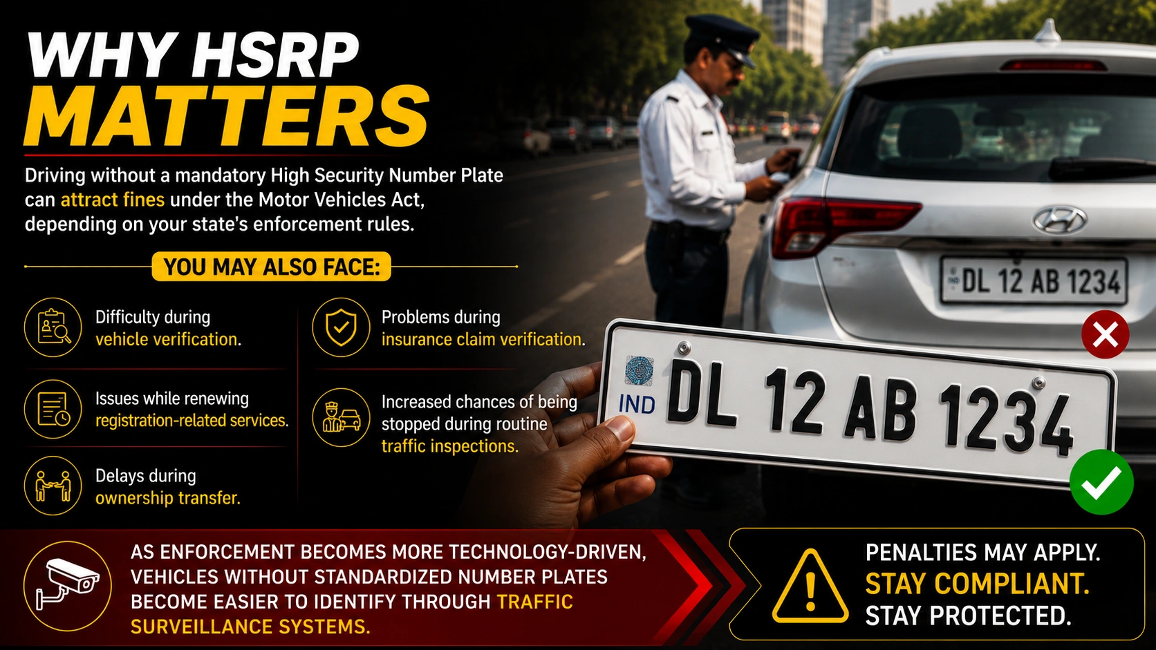 traffic police officer inspecting vehicles at roadside checkpoint