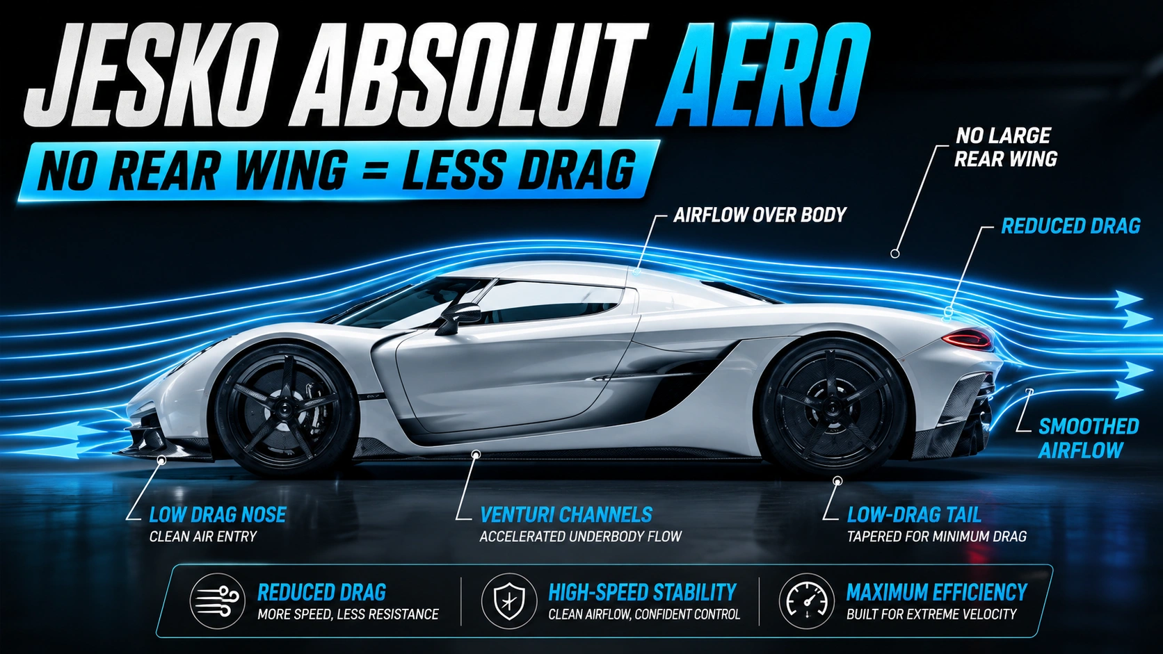 hypercar aerodynamics and drag coefficient diagram