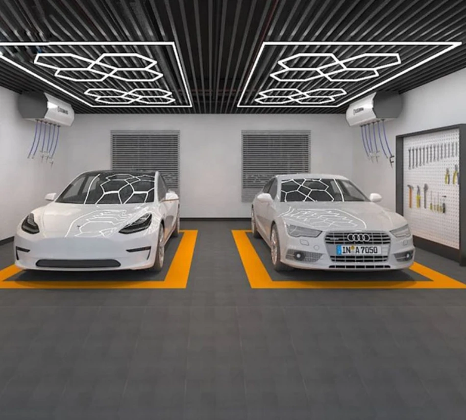 Modern car detailing studio
