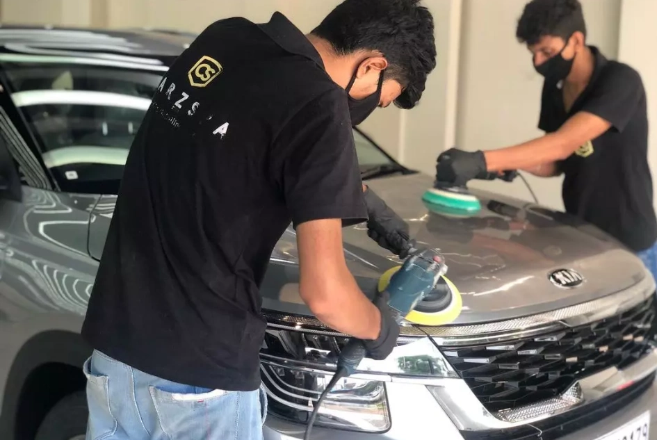 Professional ceramic coating application