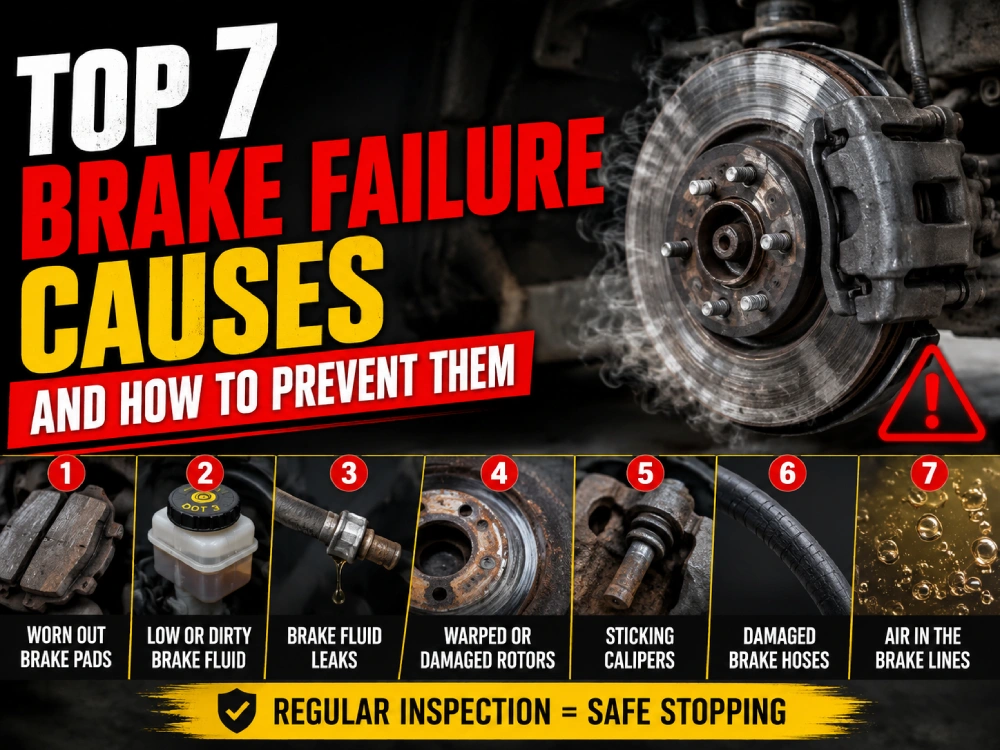 Top 7 Brake Failure Causes